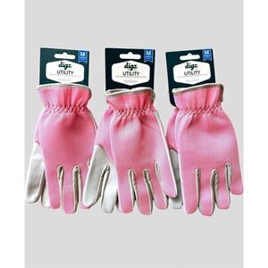 3 PAIRS- Digz Women's Utility High Performance Garden Gloves Size Medium